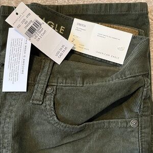American Eagle Outfitters Olive Straight Leg Pants